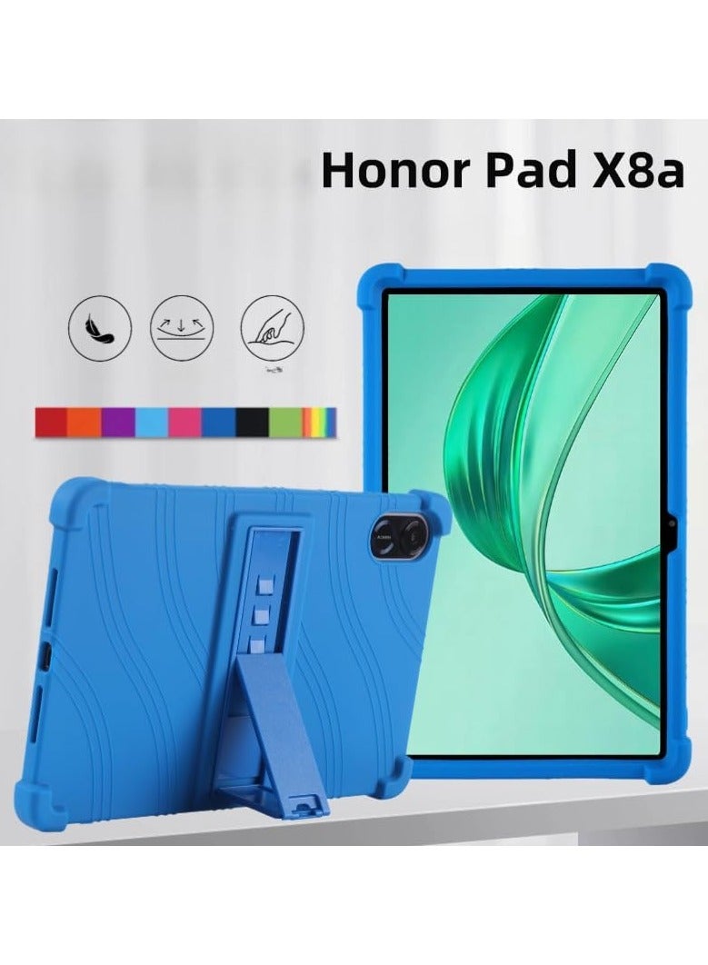 general Honor Pad X8a 11.0-inch 2024 Silicone Case Release NDL-W09 Shockproof Soft Silicone Back Lightweight Kid-Friendly Protective Case with Foldable Stand - Image 2