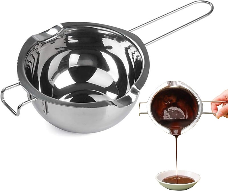 nalaina Stainless Steel Double Pot. kitchen Melting Pot Baking Tools, 304 Chocolate Double Boiler for Melting Chocolate, butter, cheese, Caramel And Candy (600ml,20oz) - Image 1