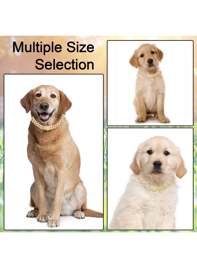 KOLODOGO سلسلة كلب معدنية مرصعة بالألماس لتدريب الكلاب مع مشبك آمن وأطواق للحيوانات الأليفة للكلاب الكبيرة والمتوسطة - Image 2