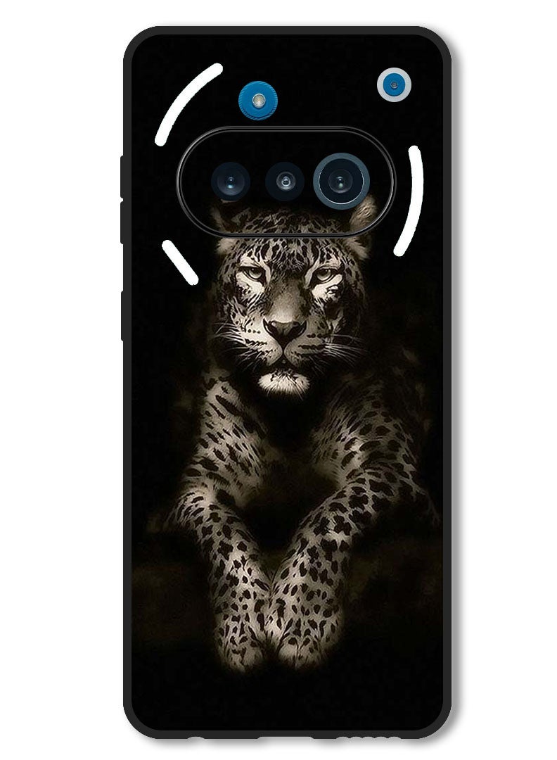 Theodor Case Compatible with Nothing Phone 3a Protection Shockproof Bumper Cover Leopard - Image 1