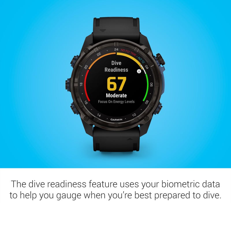 GARMIN Garmin Descent™ Mk3i, Dive Computer and Multisport GPS Smartwatch, Air Integration, Black  - Image 5