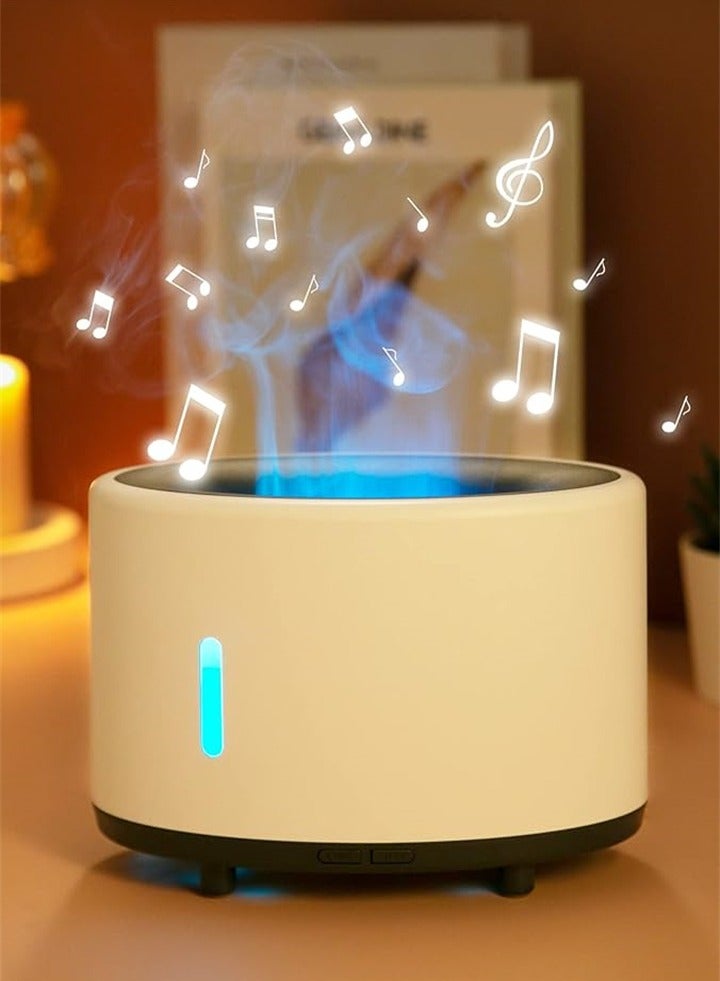 Flame Diffuser Air Humidifier for Home Office with 7 Color Changes, Ultra Quiet Aroma Scent Air Diffuser with Waterless Auto Shutoff, Bluetooth for Music Playback  - Image 1
