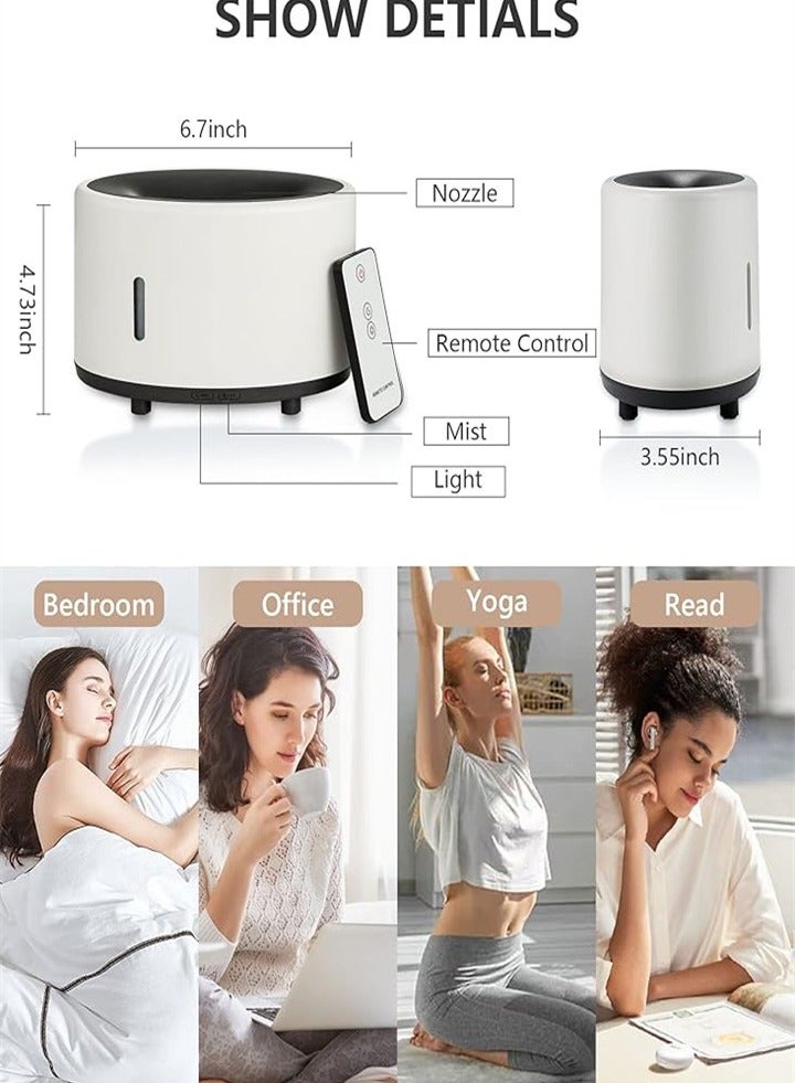 Flame Diffuser Air Humidifier for Home Office with 7 Color Changes, Ultra Quiet Aroma Scent Air Diffuser with Waterless Auto Shutoff, Bluetooth for Music Playback  - Image 5