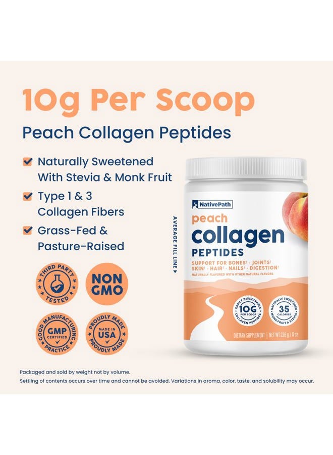NativePath Collagen Peptides, Hydrolyzed Collagen Type 1 & 3, Grass Fed Keto & Paleo Protein Powder for Hair, Skin, Nails, Bones, Joints, Digestion and More - Image 4
