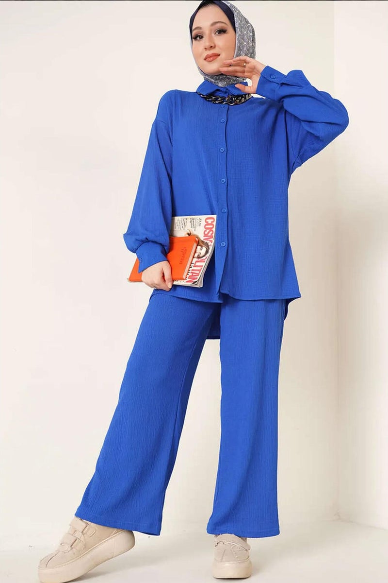 BIG DART BDART Oversized Shirt & Pants Two-Piece Coord Set - Image 1