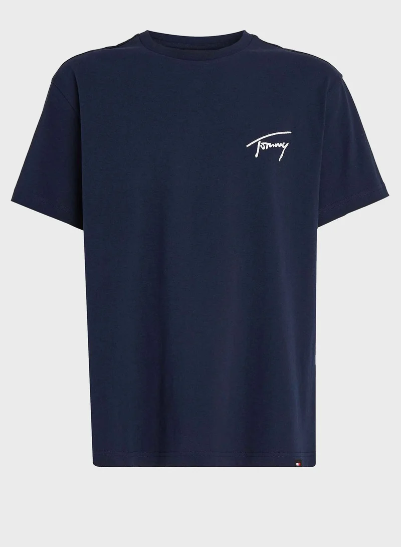 TOMMY JEANS Logo Crew Neck T-Shirt