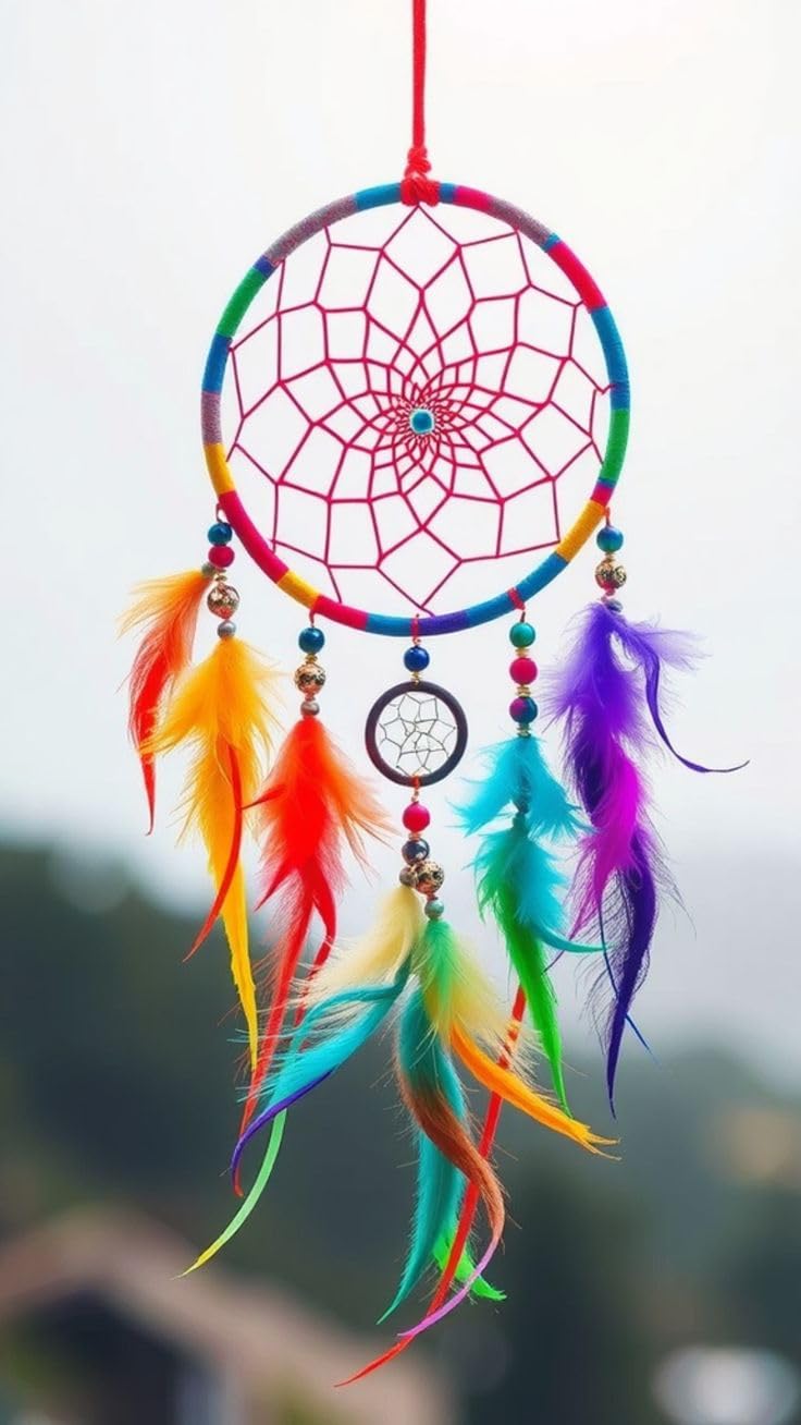 The Brown Box® Natural Dyed Feathers for Decoration & DIY Crafts with Colourful Beads | Feathers of Birds for Dream Catcher, Earrings, Cap Decoration & Art Projects | 10 Colors | 250 Pieces | 4–5 Inch - Image 3