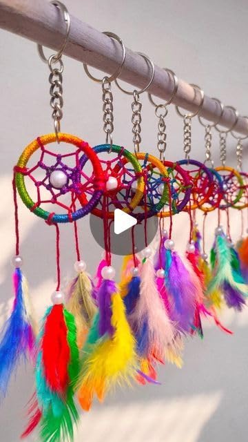 The Brown Box® Natural Dyed Feathers for Decoration & DIY Crafts with Colourful Beads | Feathers of Birds for Dream Catcher, Earrings, Cap Decoration & Art Projects | 10 Colors | 250 Pieces | 4–5 Inch - Image 5