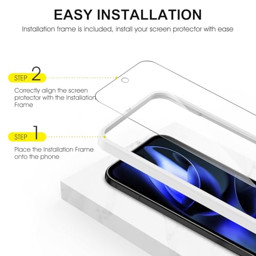 SPARIN Screen Protector for Google Pixel 9A,[3+2 Pack] Pixel 9A 6.3 Inch Tempered Glass & 2-Pack Camera Lens Protector, Case Friendly/Alignment Frame - Image 3