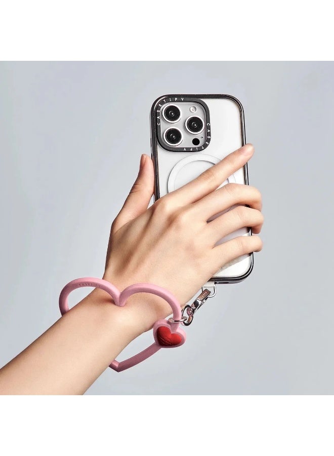 كاستيفي حلقة هاتف سيليكون على شكل قلب من CASETiFY، مشبك حبل مضاد للفقد - Image 4
