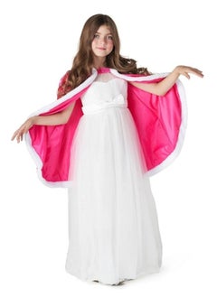 GGEROU Girls Princess Costumes Cloak Hooded Cape for Princess Dress Up Party Cosplay Outfit Pink  - Image 1