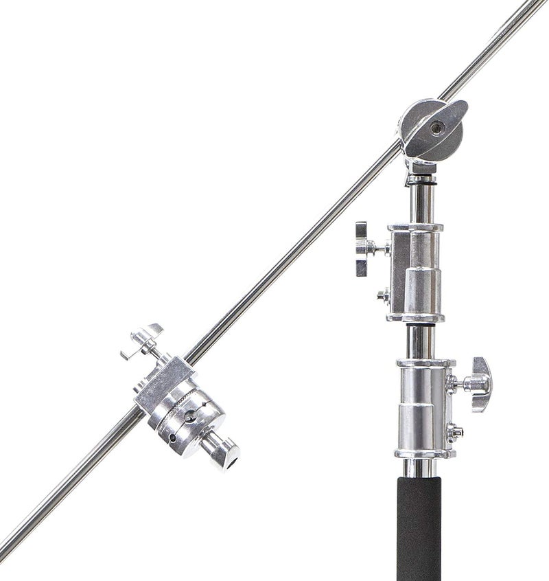 VTS Extension Boom Arm with 2 Pcs Grip Head Swivel Head Holder for Photo Studio Light Stand, Reflector, Softbox, Umbrella and Other Video Photography Equipment - Image 2