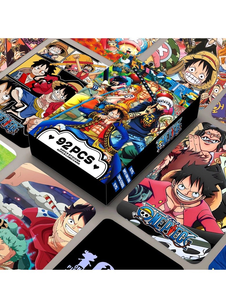 92-Piece One Piece Photo Lomo Cards Stickers - Image 1