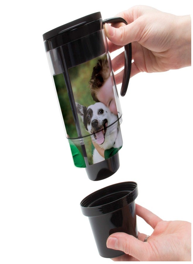 Thermo-Temp 16 oz. Black Acrylic DIY Create Your Own Travel Mug - Image 5