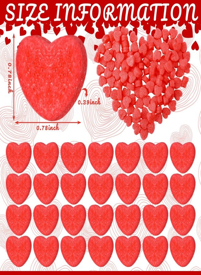 Pushglossy 1200 Pcs Gift Box Filler Shreds for Mother's Day Mini Heart Shaped Foam Beads Basket Filler for Mother's Day Wedding Party Crafts DIY Package Birthday Gift Wrapping Decoration Supplies, Red - Image 4