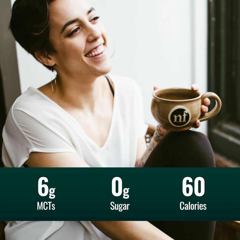 Natural Force Creamy Caramel MCT Oil – Non Dairy, Keto Certified, Emulsified MCTs for Low-Carb, Ketogenic Coffee, Smoothies, & Shakes - Mixes Instantly + No Blending Required – 16 Oz Glass Bottle - Image 4