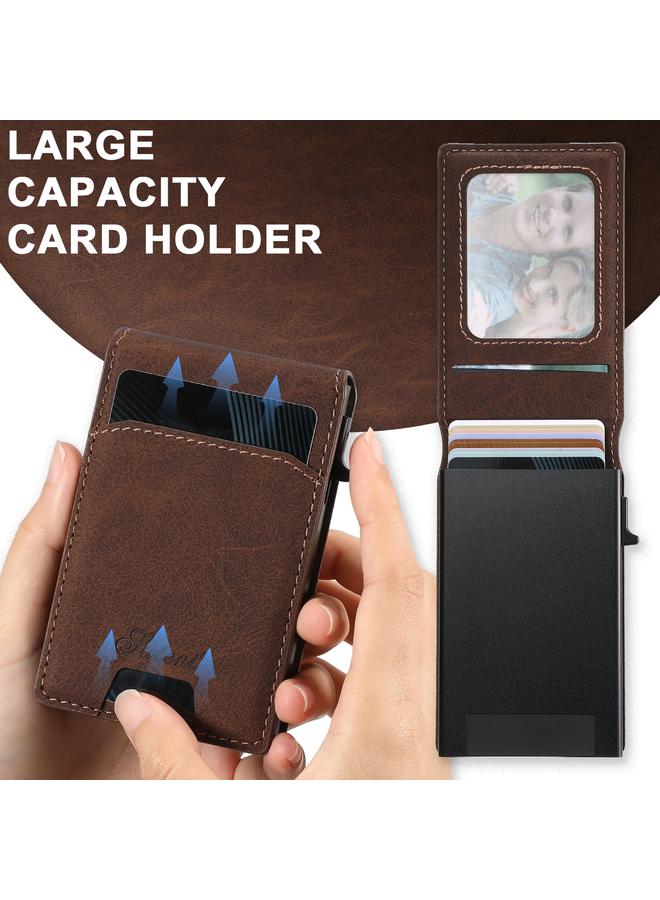 Suteni Case For Samsung Galaxy S22+ 5G H19 Litchi Texture 2-in-1 MagSafe Removable Card Case Back Phone Case - Image 4