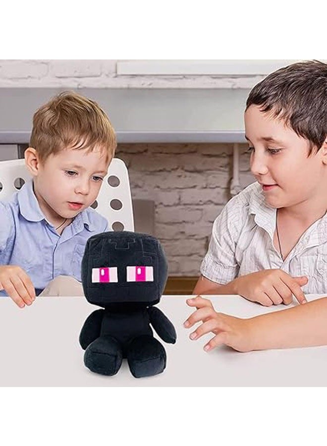 Minecraft Series Characters, Cute Seated Little Black Plush Toys, Charming Little Black Plush Dolls, Perfect for Home Decoration, Best Gifts for Loved Ones, 20 cm - Image 4