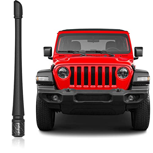 POSAID 7inch Antenna for Jeep Wrangler JK JT JL JLU JKU Sahara Rubicon Sport 2007-2023, Fexible Antenna Replacement for Jeep Gladiator Design Optimized FM/AM Reception - Image 1