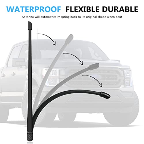 POSAID 7inch Antenna for Jeep Wrangler JK JT JL JLU JKU Sahara Rubicon Sport 2007-2023, Fexible Antenna Replacement for Jeep Gladiator Design Optimized FM/AM Reception - Image 5