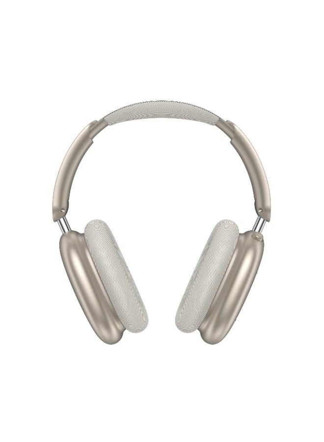 CATANES Air Max Pro Wireless Over Ear Headphones with Active Noise Cancellation, Comfortable and Lightweight - Gold - Image 3