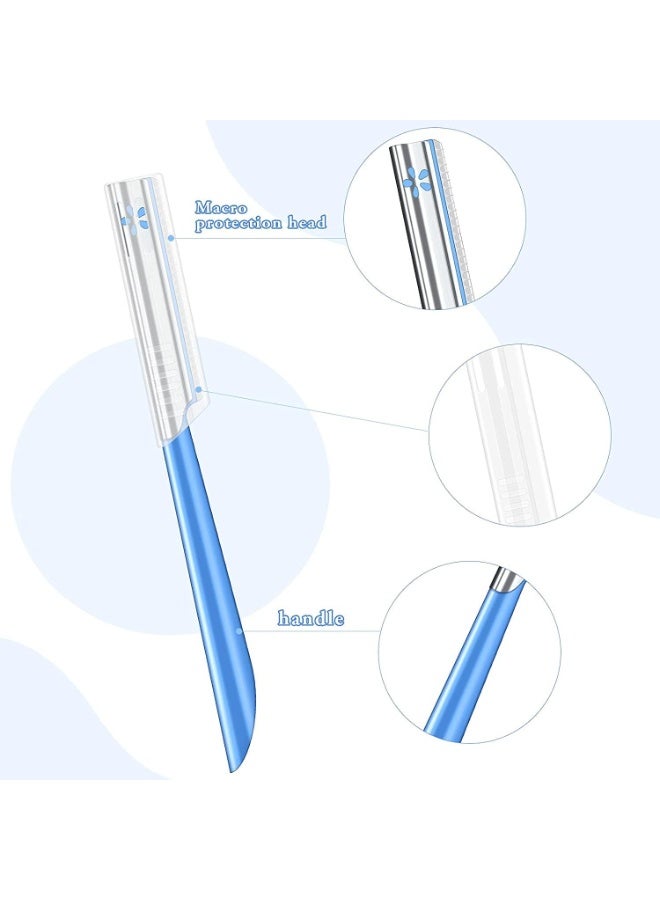 Women's facial razor hair removal – skin scraper, peach hair trimmer, fine hair removal eyebrow razor and facial razor - Image 3