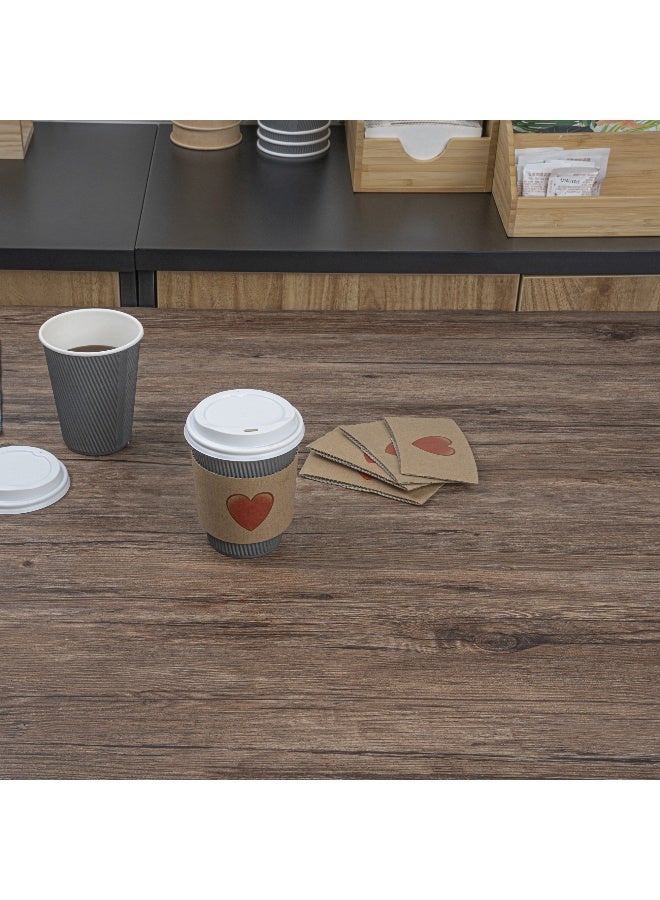 Restaurantware أكمام فقط: أكمام أكواب القهوة Restpresso بحجم 5.1 × 2.8 بوصة، 1000 أكمام أكواب ساخنة مضلعة - رمز القلب، مقاومة للحرارة، أكمام قهوة ورقية قابلة للتخلص، قبضة آمنة - Image 4