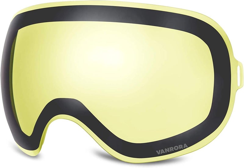 VANRORA X-Mag Ski Goggles Replacement Lens, Extra Snowboard Goggles Lens, Anti-Fog & 100% UV Protection - Image 1