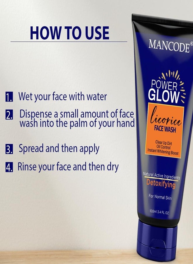 كود الرجل مجموعة مانكود باور جلو للعناية بالوجه للجنسين | مقشر، غسول للوجه، وكريم تفتيح | تنظيف عميق، تقشير، وتفتيح | مكونات طبيعية مع الزعفران، الكركم، حمض الكوجيك، والعرقسوس | مرطب ويقلل البقع الداكنة | عبوة من 3 قطع - Image 5