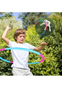 MAGIC VAULT Kids Exercise Hula Hoops, Detachable Adjustable Size Weight Kids Colorful Hoops Ring - Snap Together Detachable Adjustable Weight Size Plastic Hoops - Kids Hula Rings for Sports Playing- 79cm  - Image 3