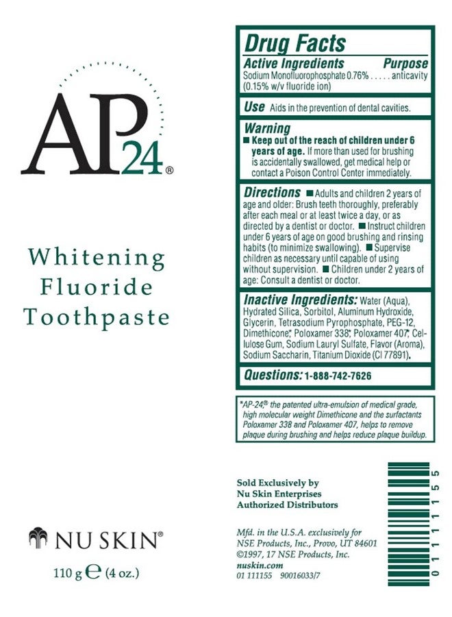 Nu Skin U Skin Ap 24 Whitening Fluoride Toothpaste - Image 4