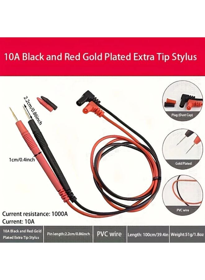 10A Fiberglass Special Tip Multifunctional Multimeter Probe With Silicone Test Leads - Image 1