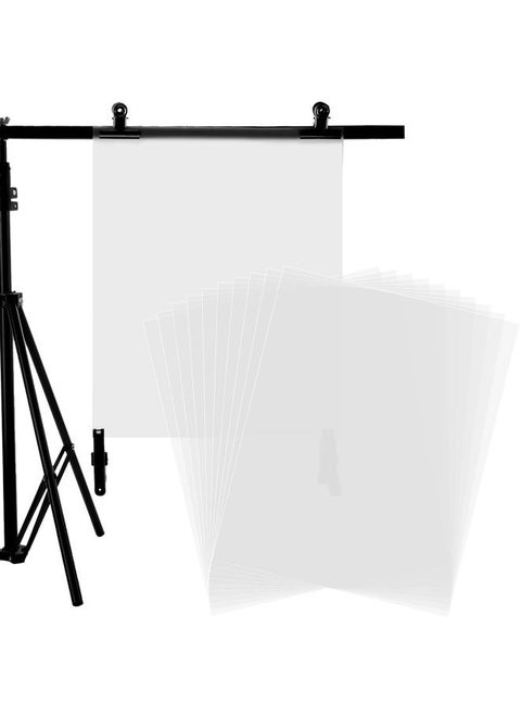 10 Pack 15.7 x 19.6 Inches Diffusion Film Filter Sheet, Lighting Gel Diffuser Roll Photography Video, Light Diffuser, White Diffusion Paper Sheet Roll for Photo Studio Product Portrait Photography
