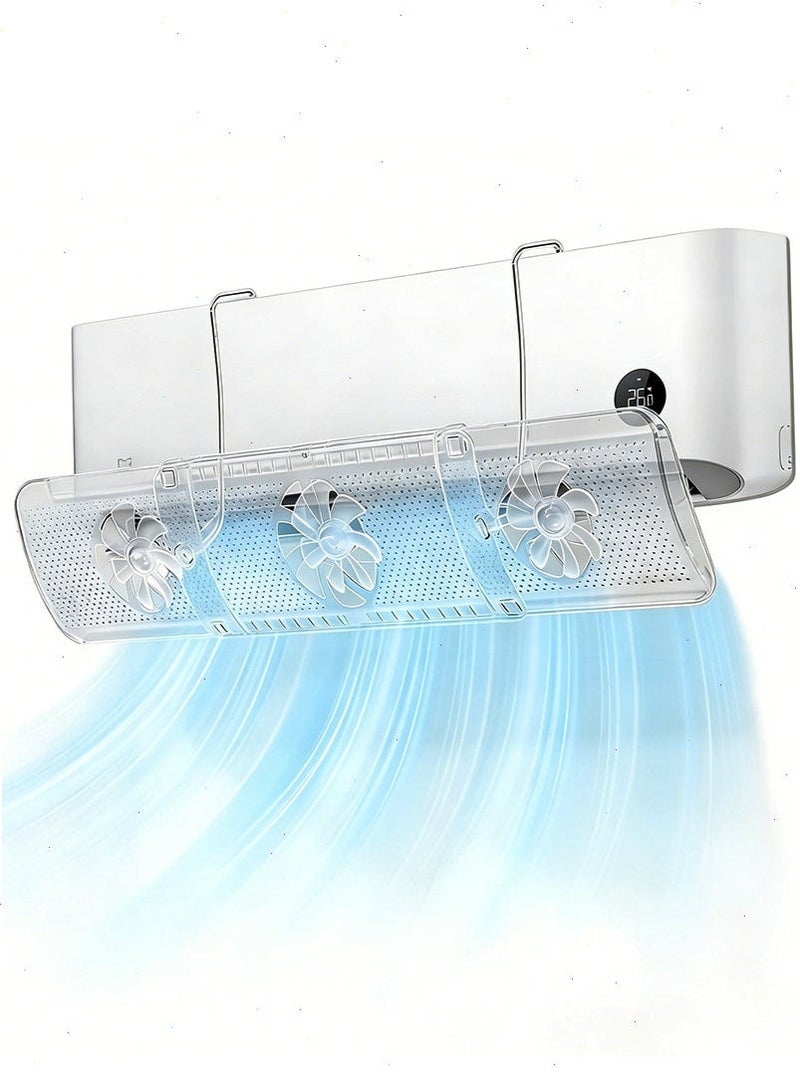 Yoawllty AC Air Deflector, Split Ac Adjustable Flow Deflector, Anti-Direct Blowing Retractable Baffle for Home, Office - Image 1