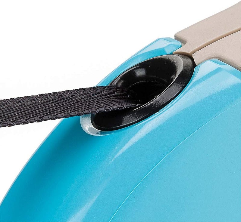 Ferplast Retractable Dog Lead AMIGO TAPE M, Extending tape, 5 m, Max 25 kg, Light Blue - Image 5