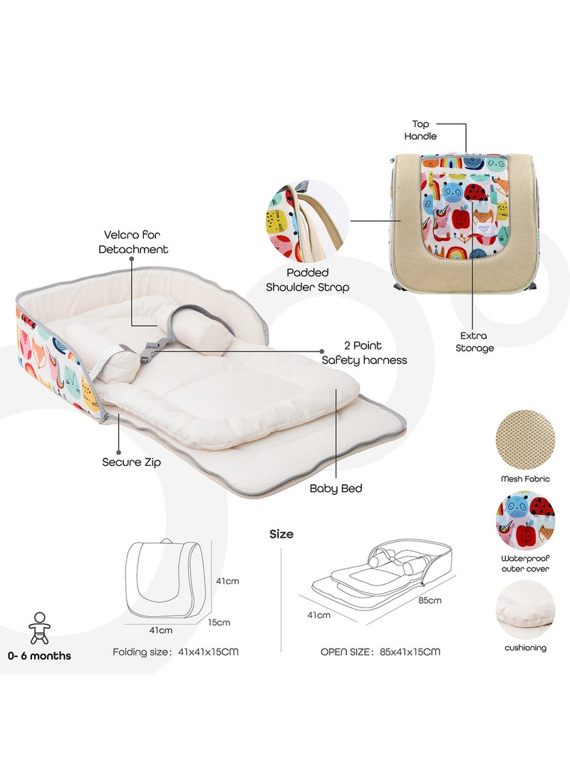 Moon 2-In-1 Travel Baby Bed And Backpack - Image 2