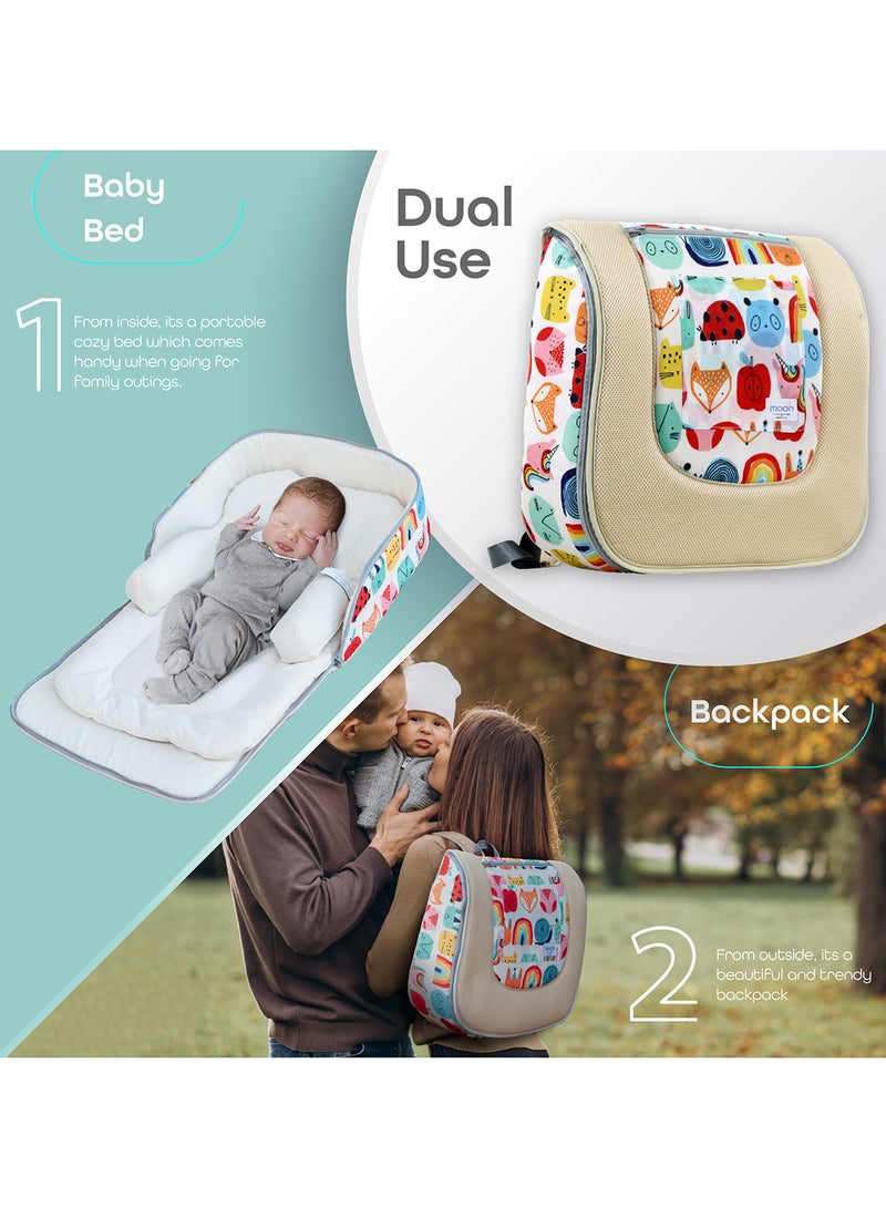 Moon 2-In-1 Travel Baby Bed And Backpack - Image 3