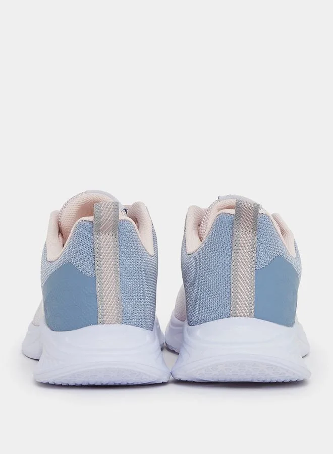 ستايلي Colorblock Textured Run Inspired Lace Up Sneaker