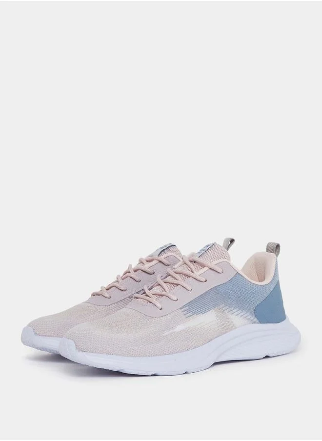 ستايلي Colorblock Textured Run Inspired Lace Up Sneaker