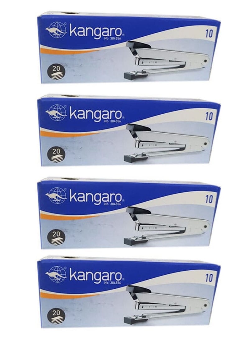 Kangaro 4-Piece Stapler With 10 Sheet Capacity - Image 1