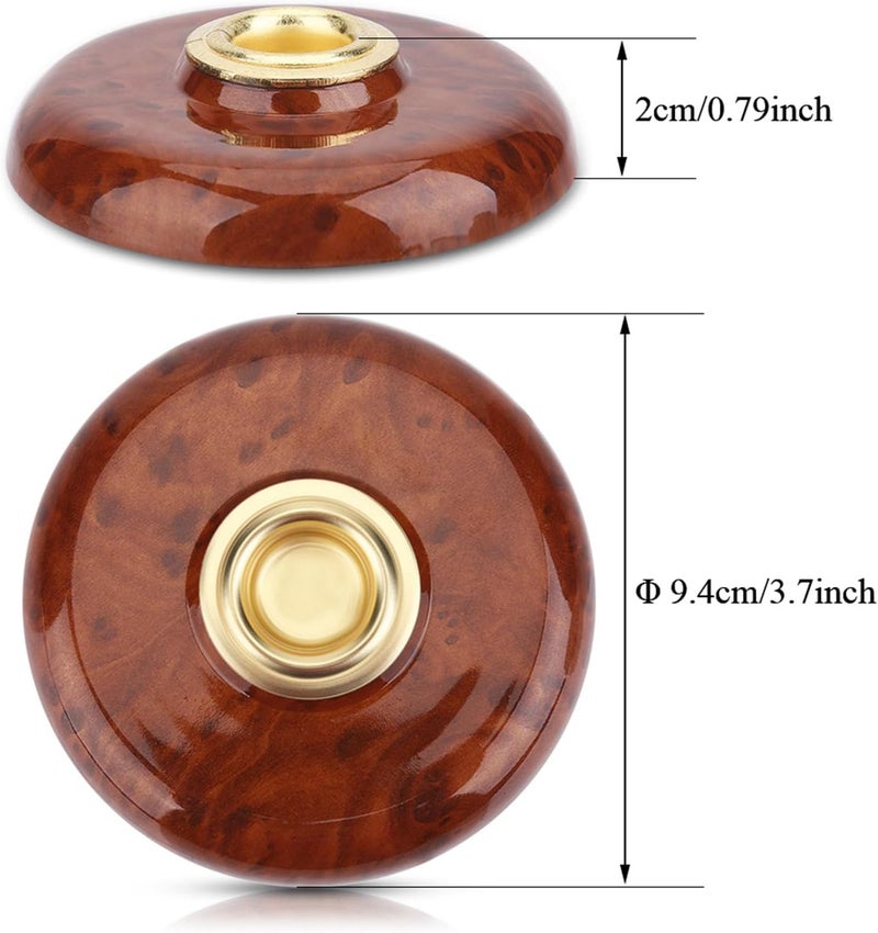 Cello Endpin Holder, Plastic Metal Floor Protector Mat for Cello, Instrument Accessory (Brown) - Image 2
