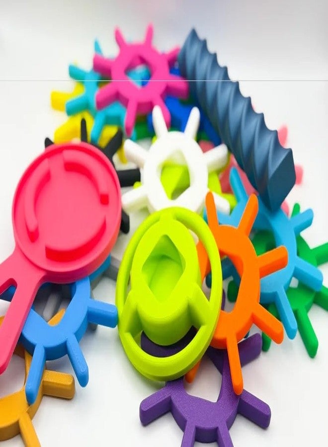 3D Craft 3D Printed Spiral Stacking Sensory Toy, Colourful Tower Building Game, STEM Learning Educational Desk Toy for Kids - Image 5