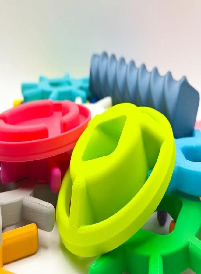 3D Craft 3D Printed Spiral Stacking Sensory Toy, Colourful Tower Building Game, STEM Learning Educational Desk Toy for Kids - Image 3
