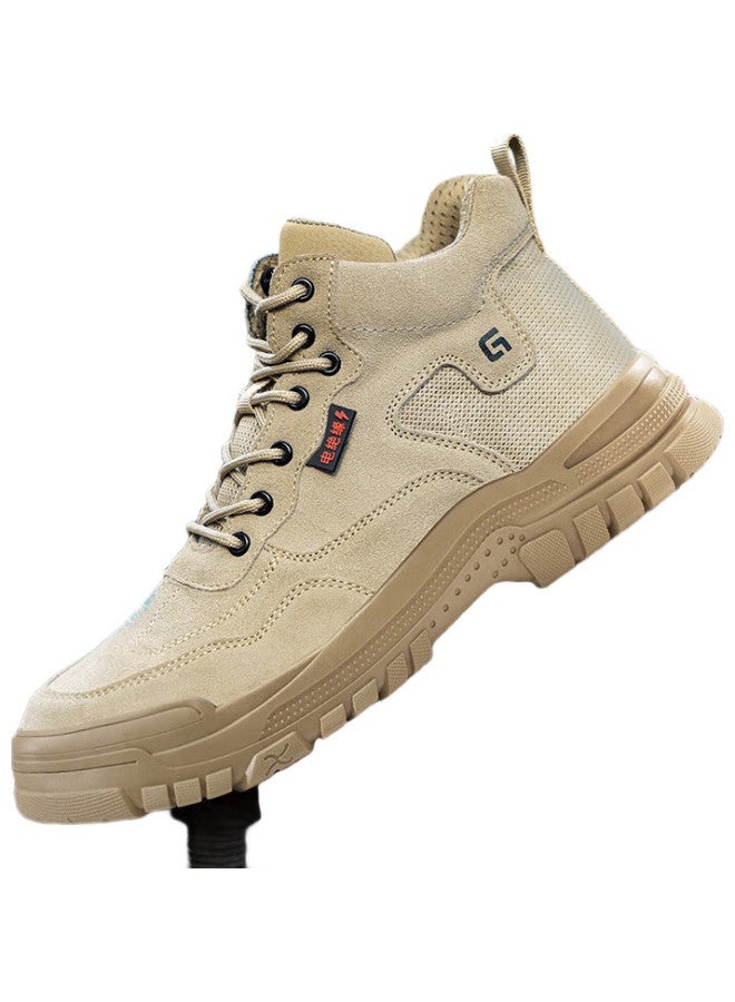 Jingtu أحذية أمان للرجال، عالية الساق، معزولة 10Kv، كهربائي، مضادة للكسر، مضادة للثقب، أحذية أمان وظيفية E3087-J 41 - Image 3