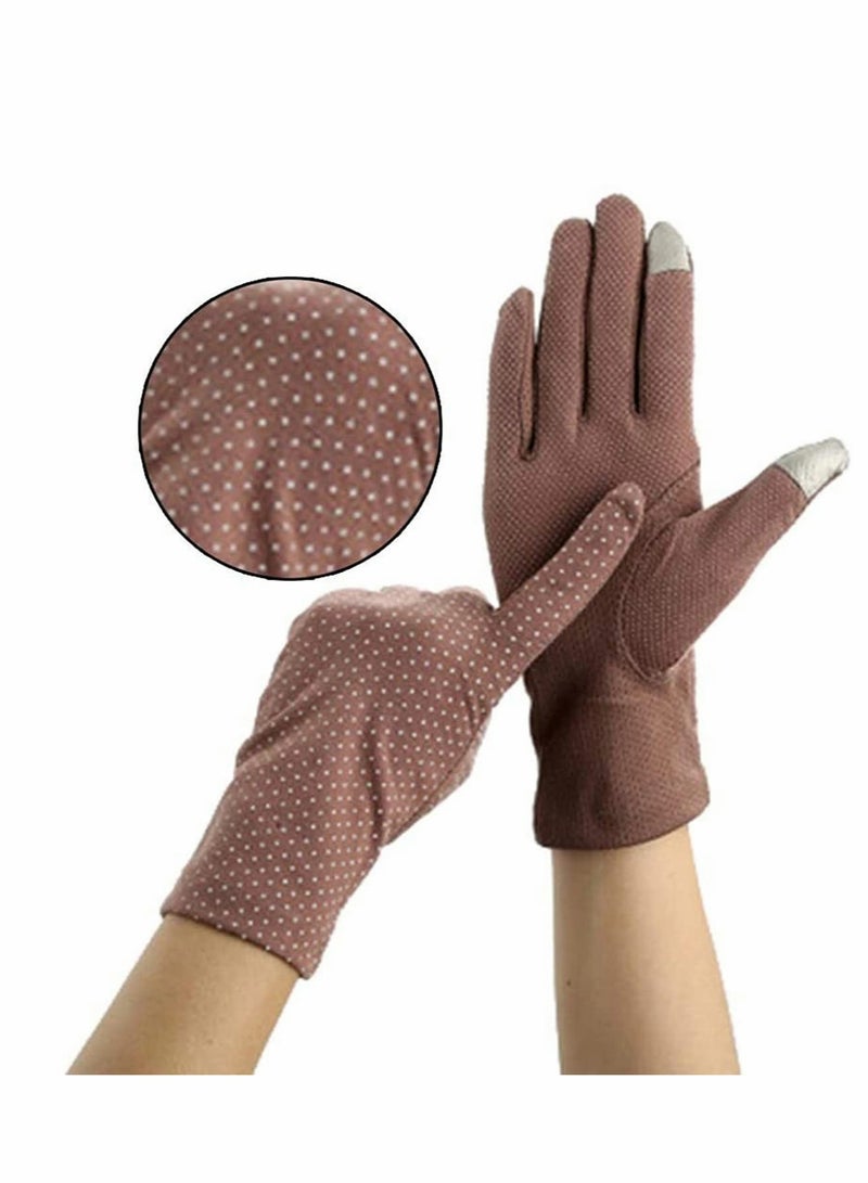 KASTWAVE Summer Lady Cycling Anti-Skid Sun Protection Lace Gloves, Women's Thin Cotton Sunscreen Gloves for Driving Spring and Autumn - Image 5
