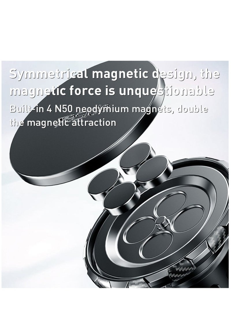 Yesido C160 Suction Cup Type Telescopic Rod Magnetic Car Phone Holder (Black) - Image 3