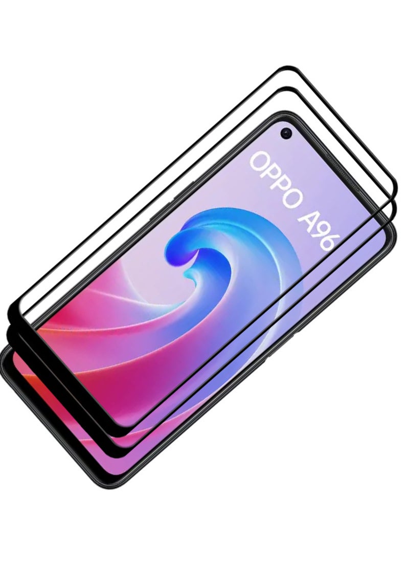 ACLIX 2 Pieces Antistatic ESD Dustproof Premium Quality High Definition Tempered Glass Screen Protector Designed For Oppo A96 - Image 1