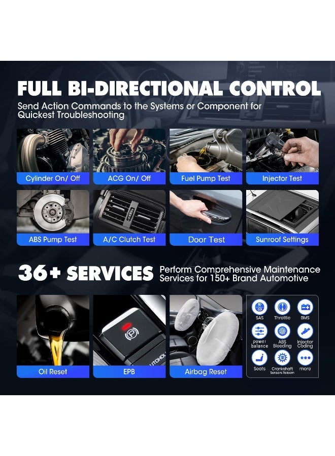 Autel Autel MaxiSys MS906MAX 2025, Way Better Than MS906 Pro, Autel Scanner, Top Scan Tool, Bidirectional Diagnostic Tool, Upgrade of MK900, MP900BT, MS906BT, MK908, 3000+Active Test, All System Diagnosis  - Image 4