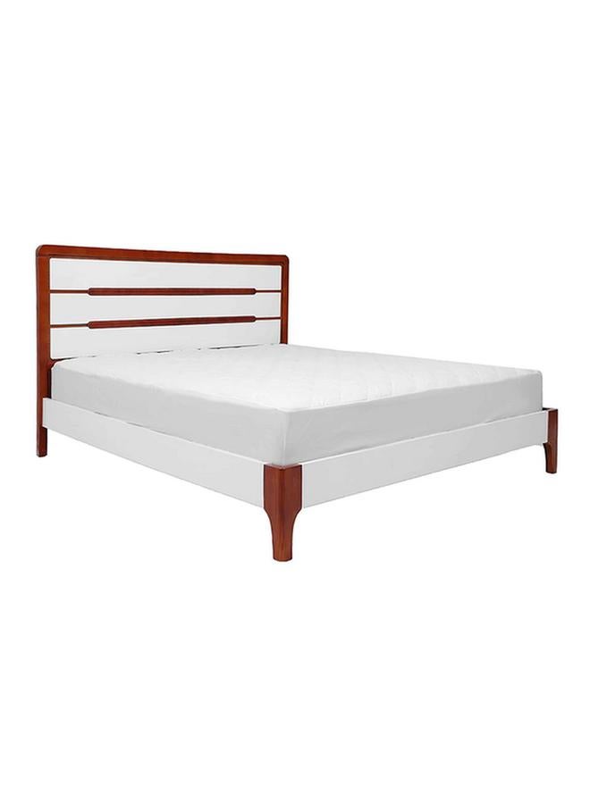 Cannon Polycotton And Non-Woven Fabric Solid King Mattress Protector White - Image 2