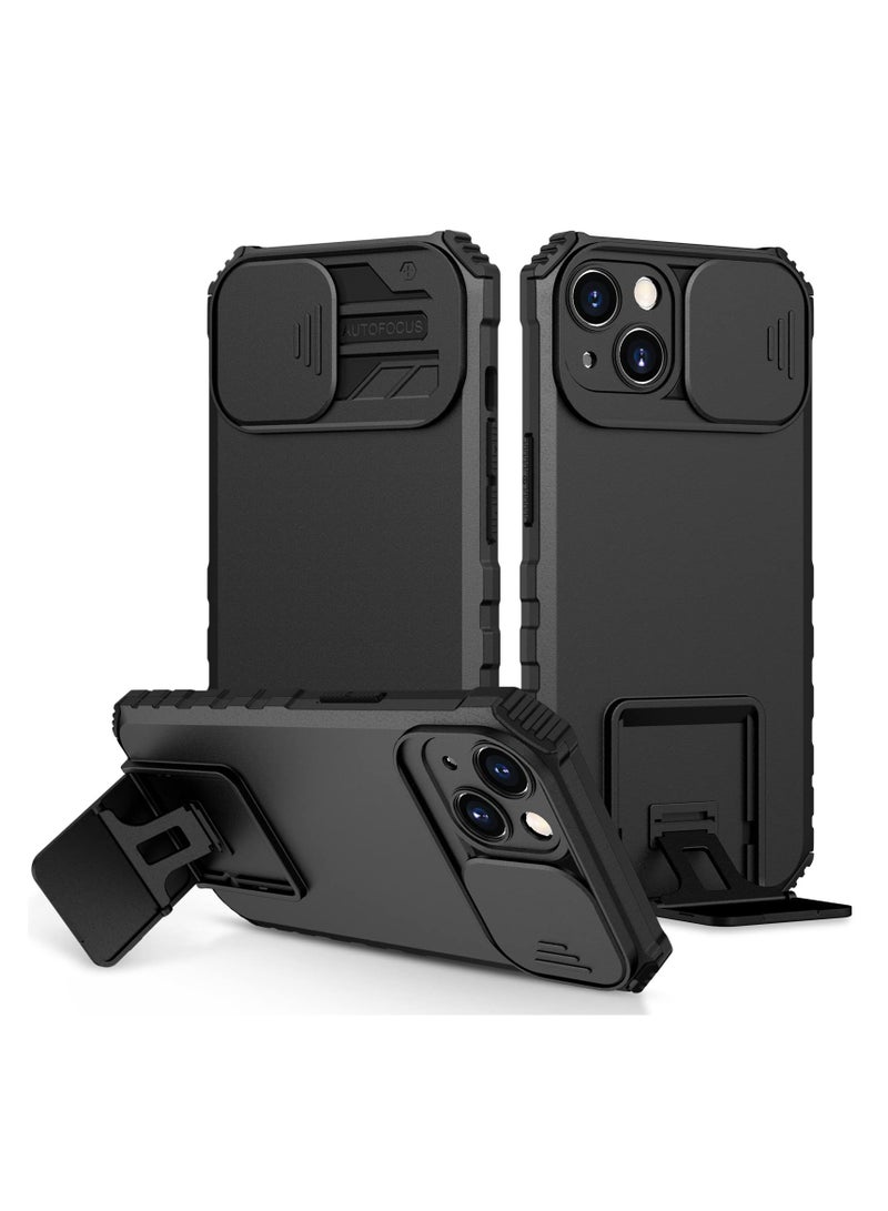 Case Cover For Apple iPhone 13 Mobile Phone, Innovative Telescopic Bracket, Sliding Protection Camera Window, Bumper Shockproof Phone Back Cover  - Image 1